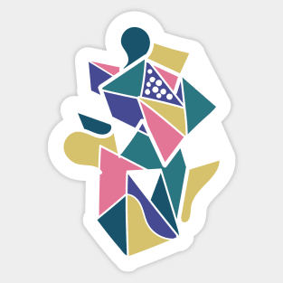 Geometric abstract pastel graphics Sticker